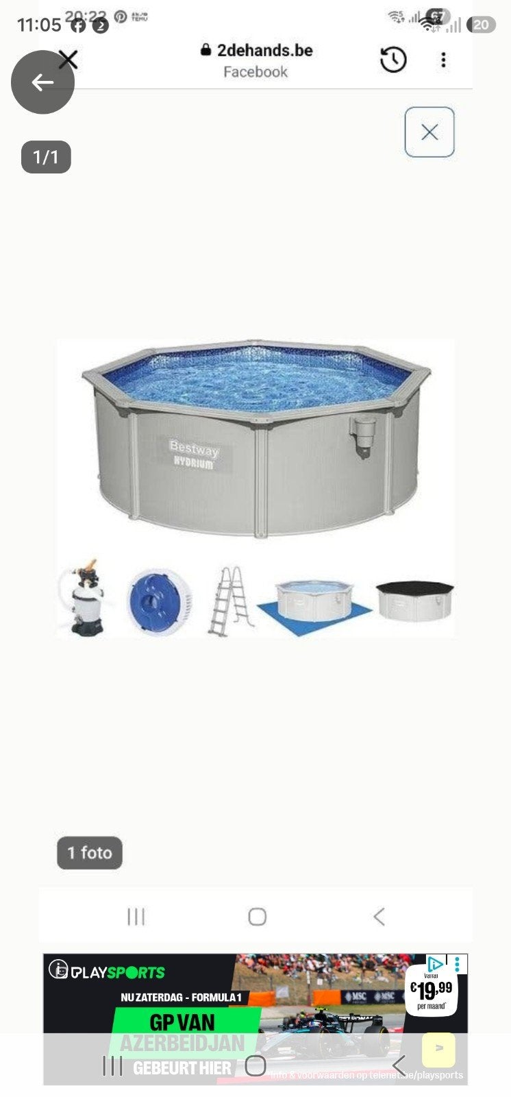 nieuwe stalen zwembad
afmeting 3x3 hoogte 120
met pomp lader, Tuin en Terras, Ophalen, Minder dan 80 cm, Nieuw, Minder dan 200 cm