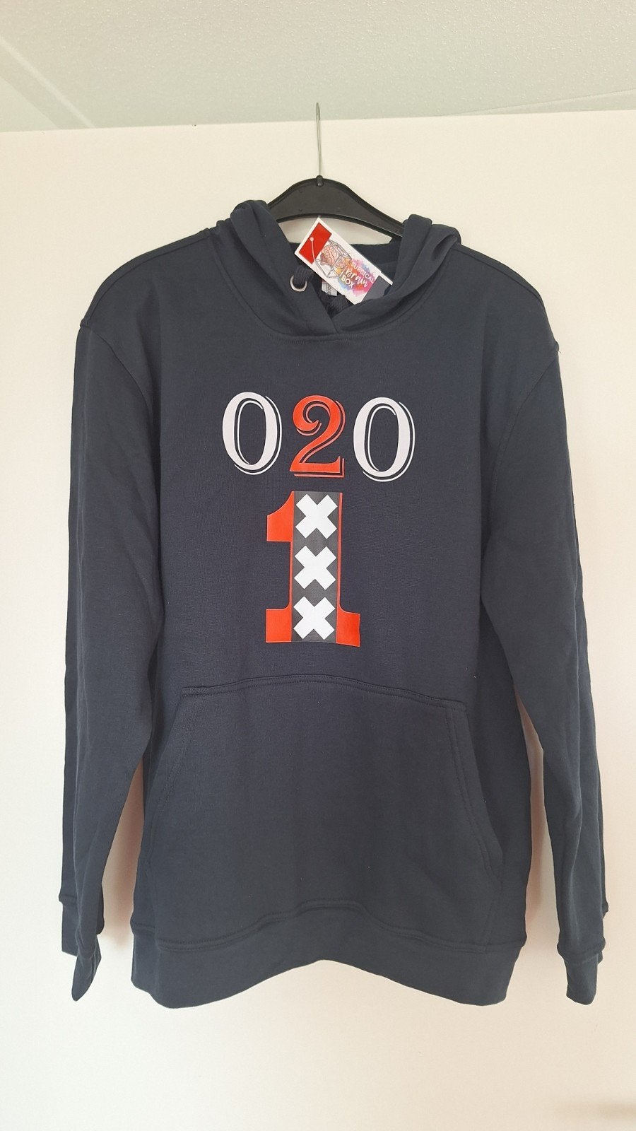 Nieuwe Ajax 020 Amsterdam Hoodie - Maten L en XL, Ophalen of Verzenden, Nieuw, Maat 52/54 (L), Zwart