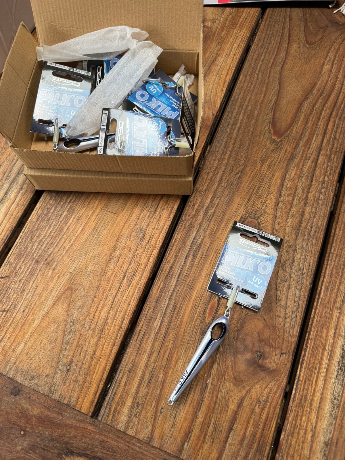 spro pilk o zeebaars / pollak  pilkers 60 gram, Ophalen of Verzenden, Nieuw, Haak