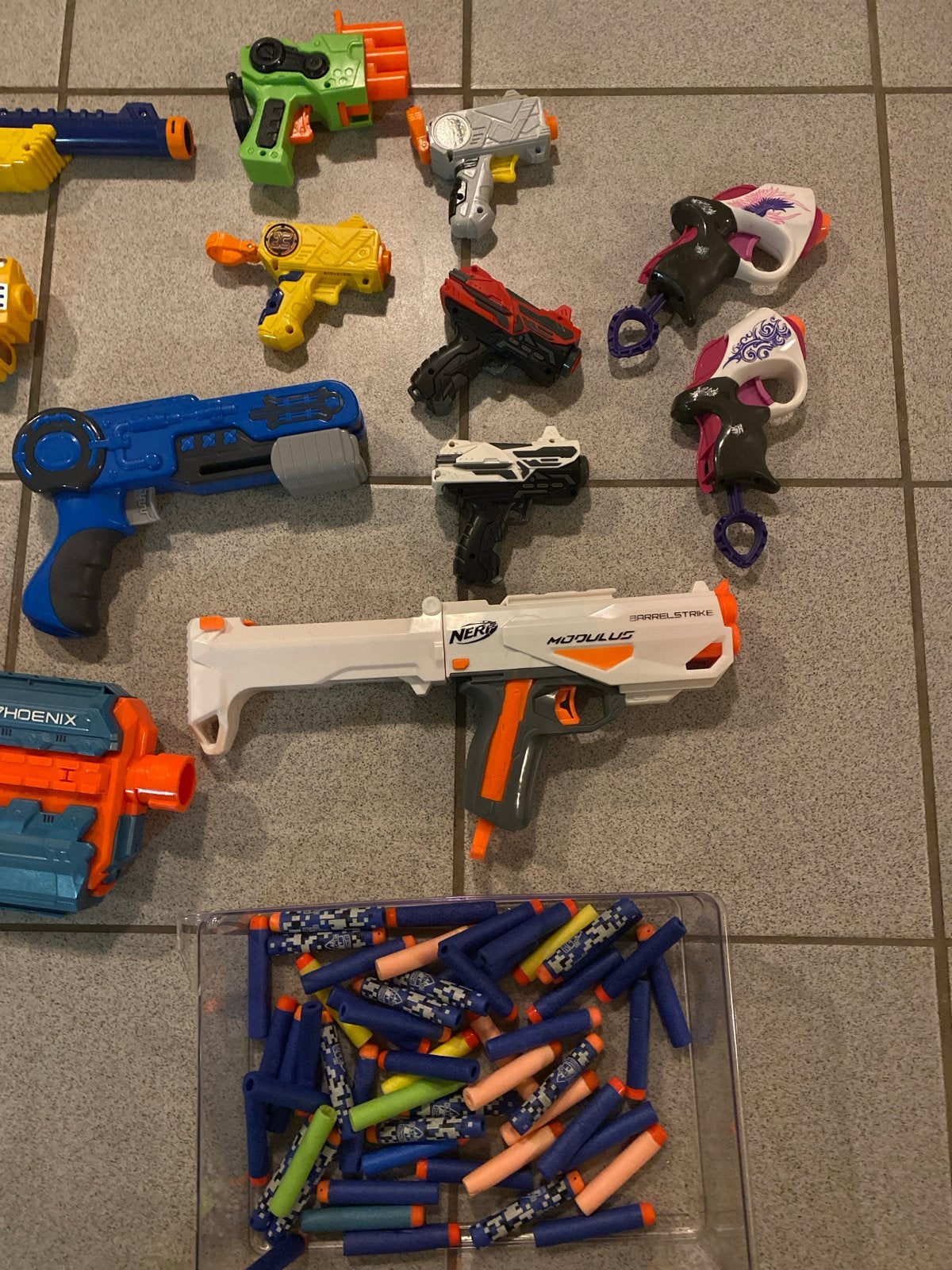 Nerf gun blasters en pijltjes hover shot, Ophalen of Verzenden, Gebruikt