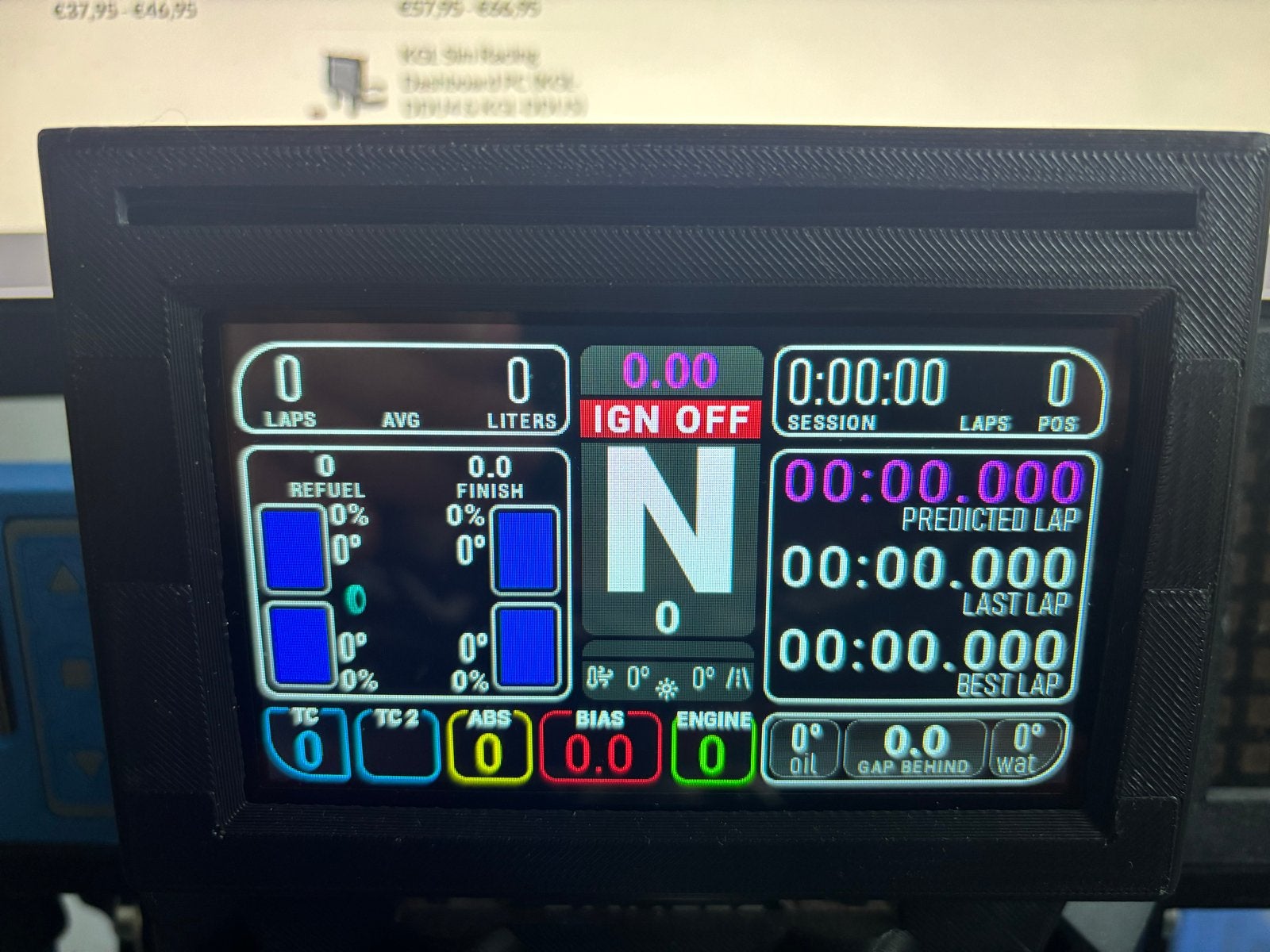 Nextion + Simhub 4.3” Dash voor Sim Racing, Ophalen, Online, 1 speler, Zo goed als nieuw