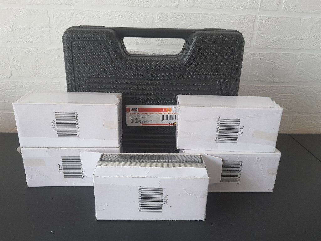 HBM pneumatische tacker, nietmachine 16 mm, Doe-het-zelf en Verbouw, Gereedschap | Handgereedschap, Ophalen of Verzenden, Nieuw
