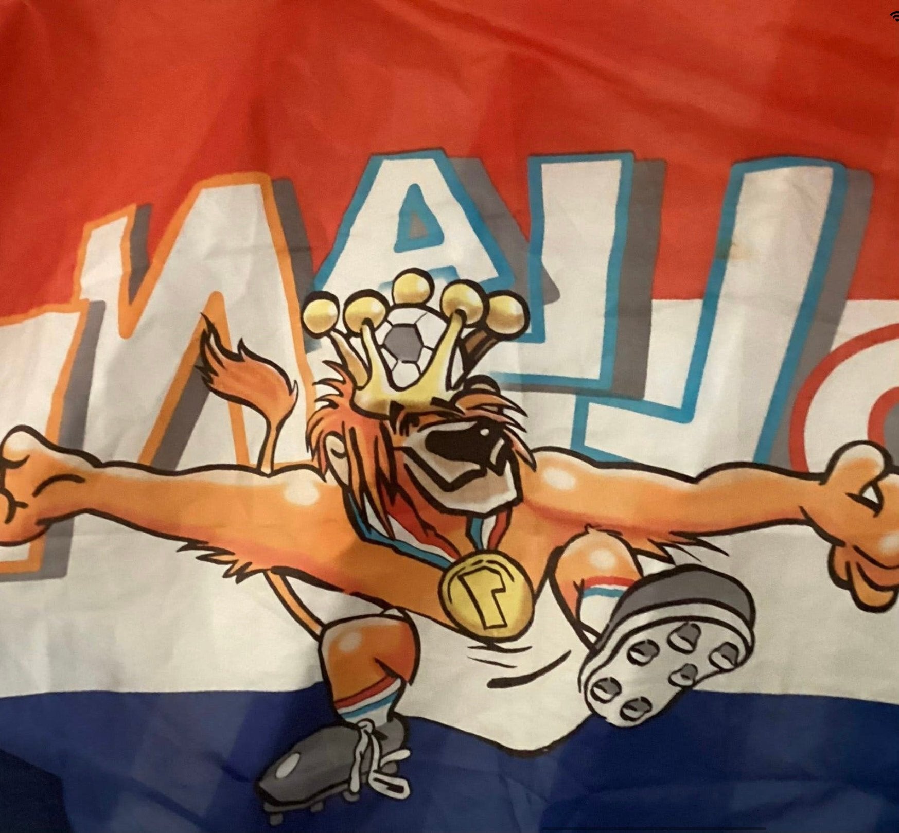 HUP HOLLAND HUP SUPERGROTE VLAG,1.50 BREED en 0.90 cm HOOG, Ophalen of Verzenden, Zo goed als nieuw