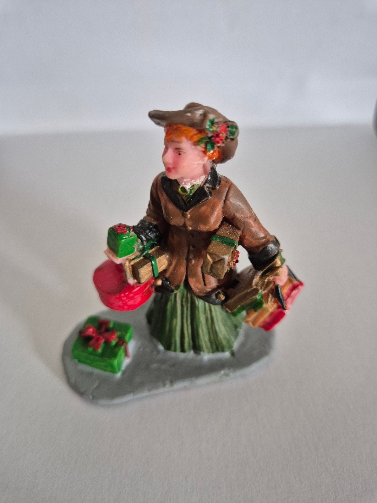 Lemax figuur kerstdorp Last Minut Shopping, Diversen, Ophalen, Gebruikt