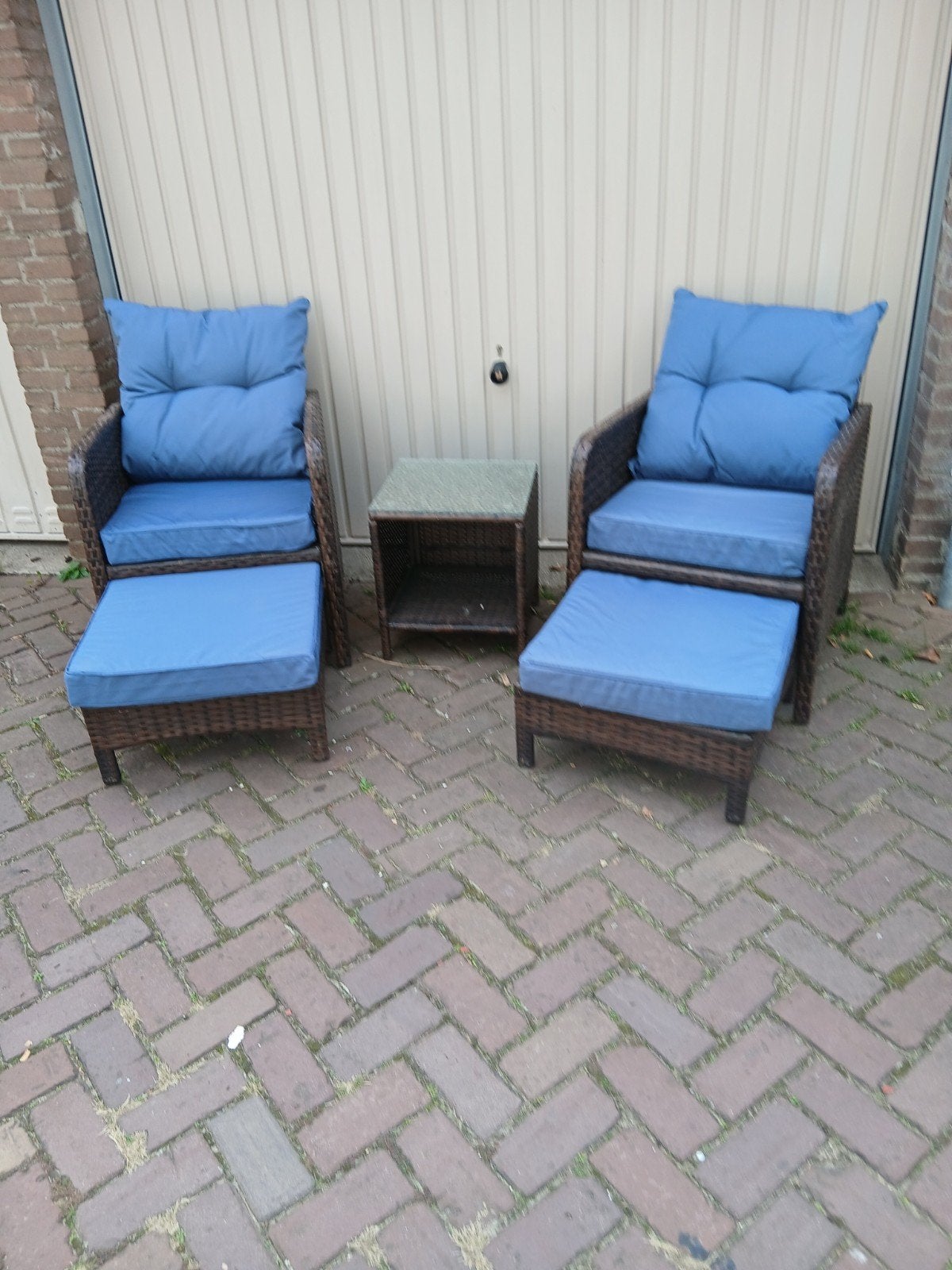 balkon setje tuin setje bistro nieuw, Ophalen of Verzenden, Nieuw, Stoel, 2 zitplaatsen