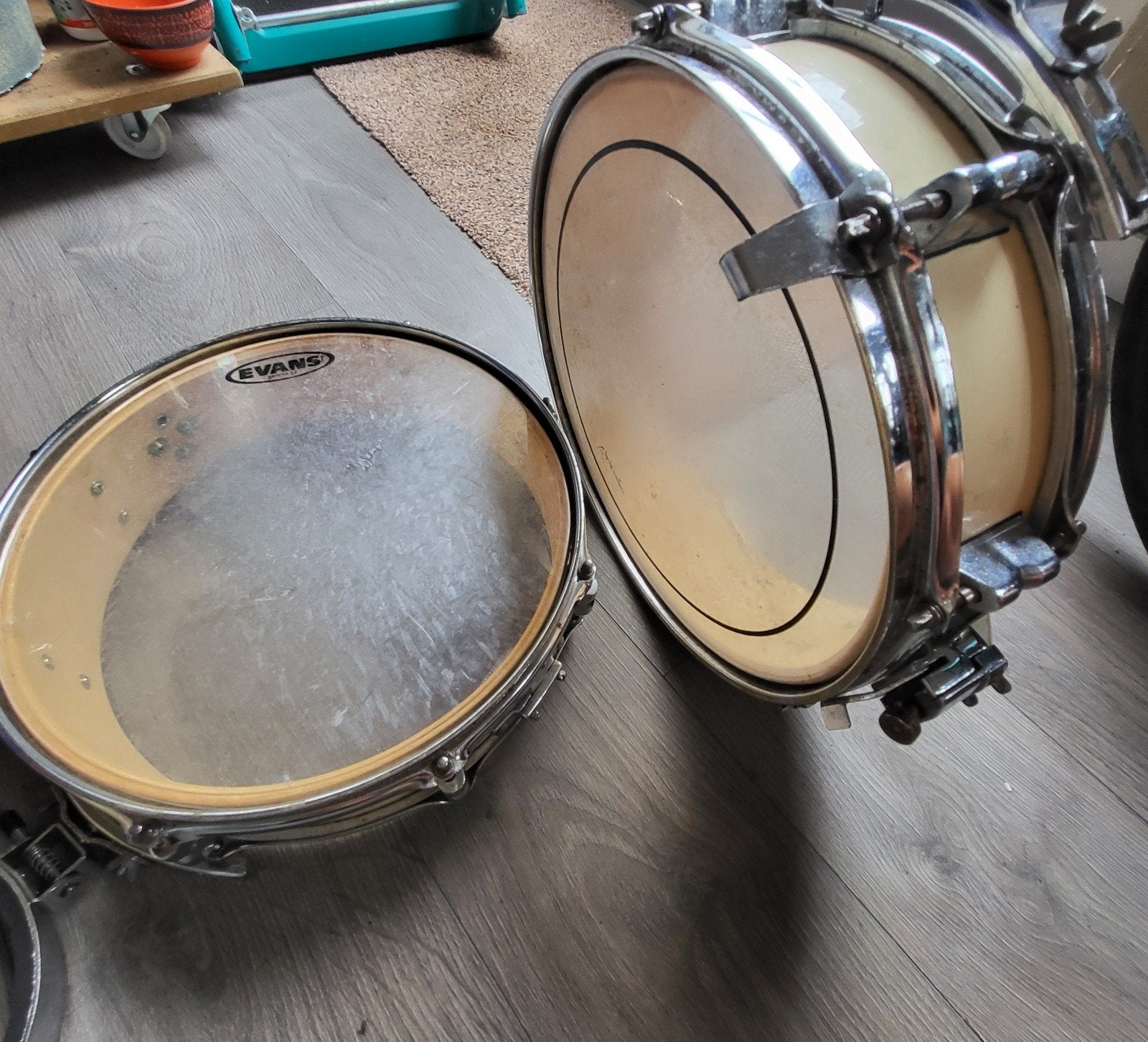 Snaredrums/percussie/Brasil/beensteun/samba/13 inch/50€, Muziek en Instrumenten, Percussie, Ophalen, Gebruikt, Trommel