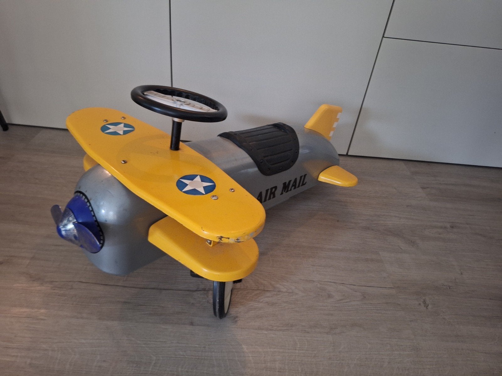 Retro loopvliegtuig 'US Air Mail' voor kinderen, Kinderen en Baby's, Ophalen, Gebruikt, Loopvoertuig