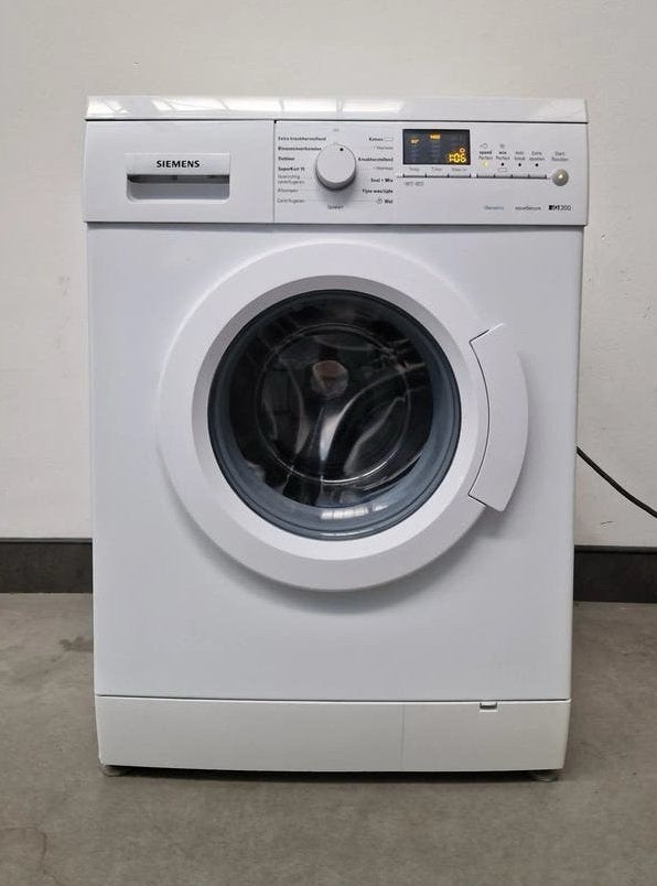Siemens iQdrive Wasmachine 7-8kg, 1400 RPM, SpeedPack, Ophalen, Gebruikt, Voorlader, Kort programma