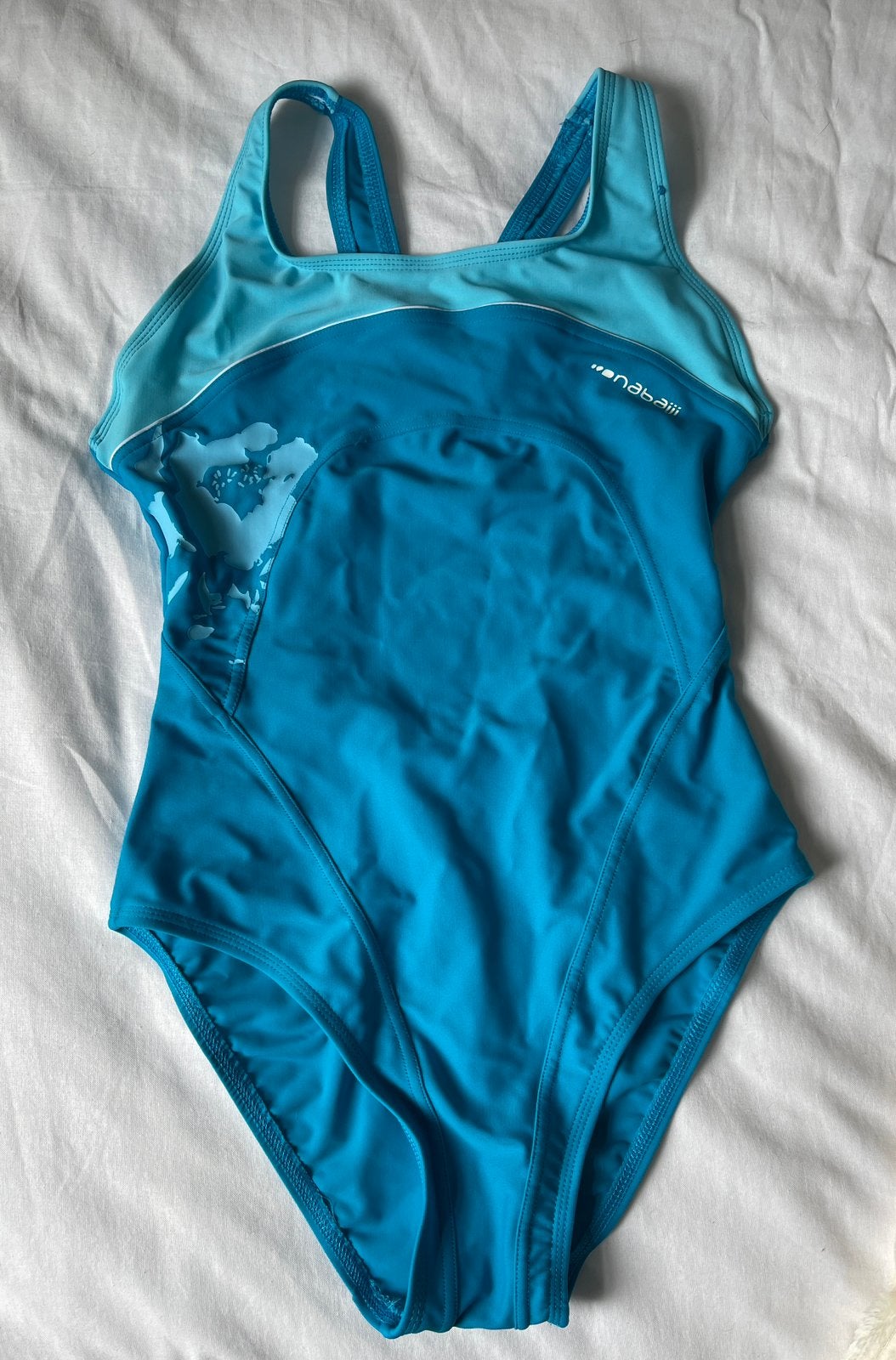 Nabaiji badpak blauw, 38, Kleding | Dames, Ophalen of Verzenden, Zo goed als nieuw, Blauw, Badpak