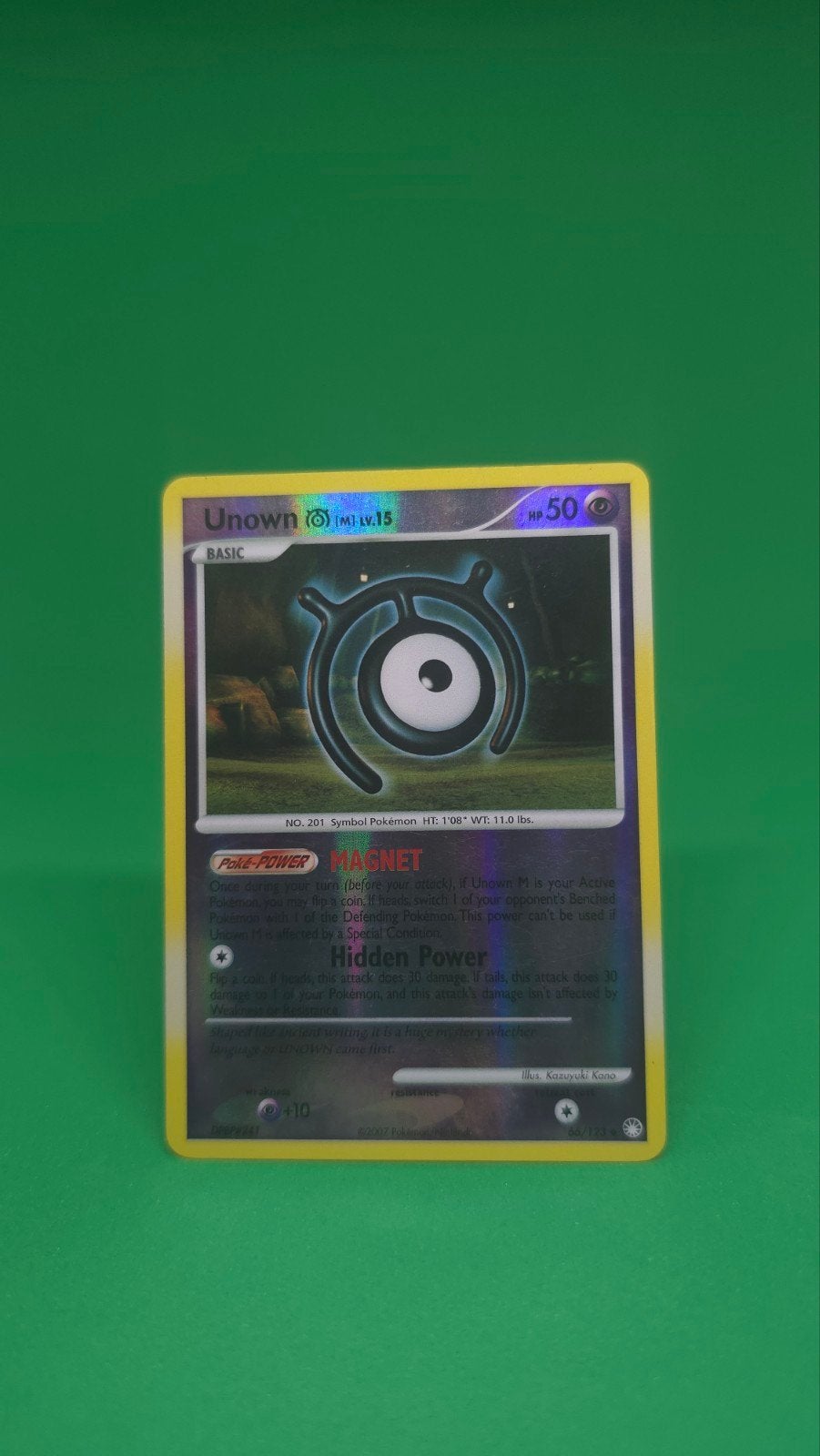 Unown 66/ 123 reverse holo mysterious treasure, Ophalen of Verzenden, Zo goed als nieuw, Losse kaart