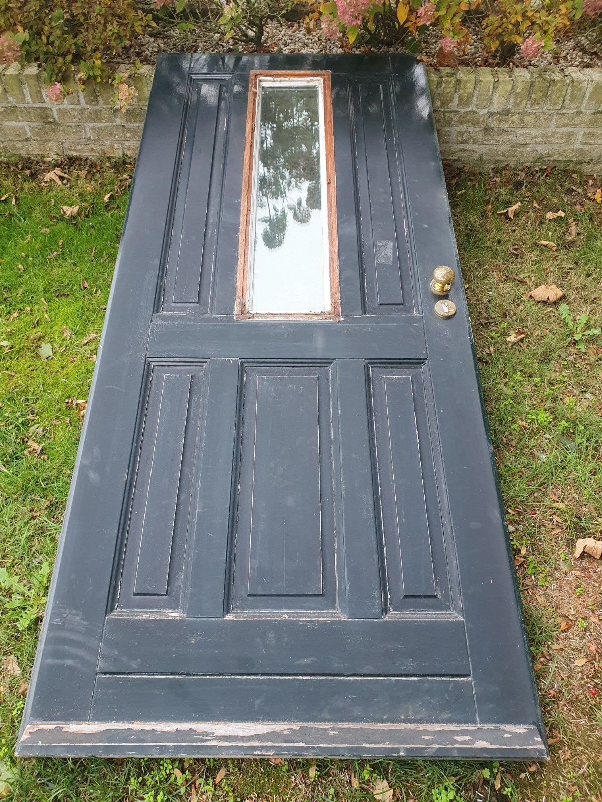 Hardhouten voordeur, Ophalen, Gebruikt, Buitendeur, 200 tot 215 cm