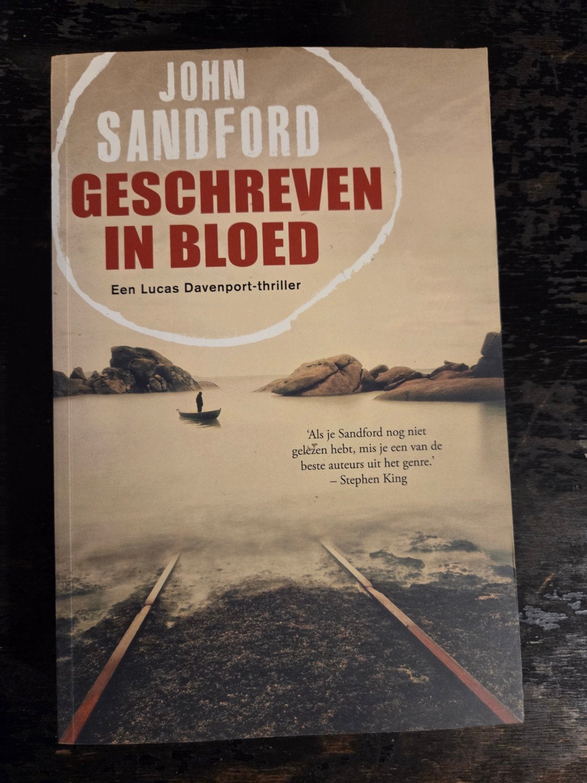 John Sandford - Geschreven in bloed, Boeken, Ophalen of Verzenden, Zo goed als nieuw, John Sandford
