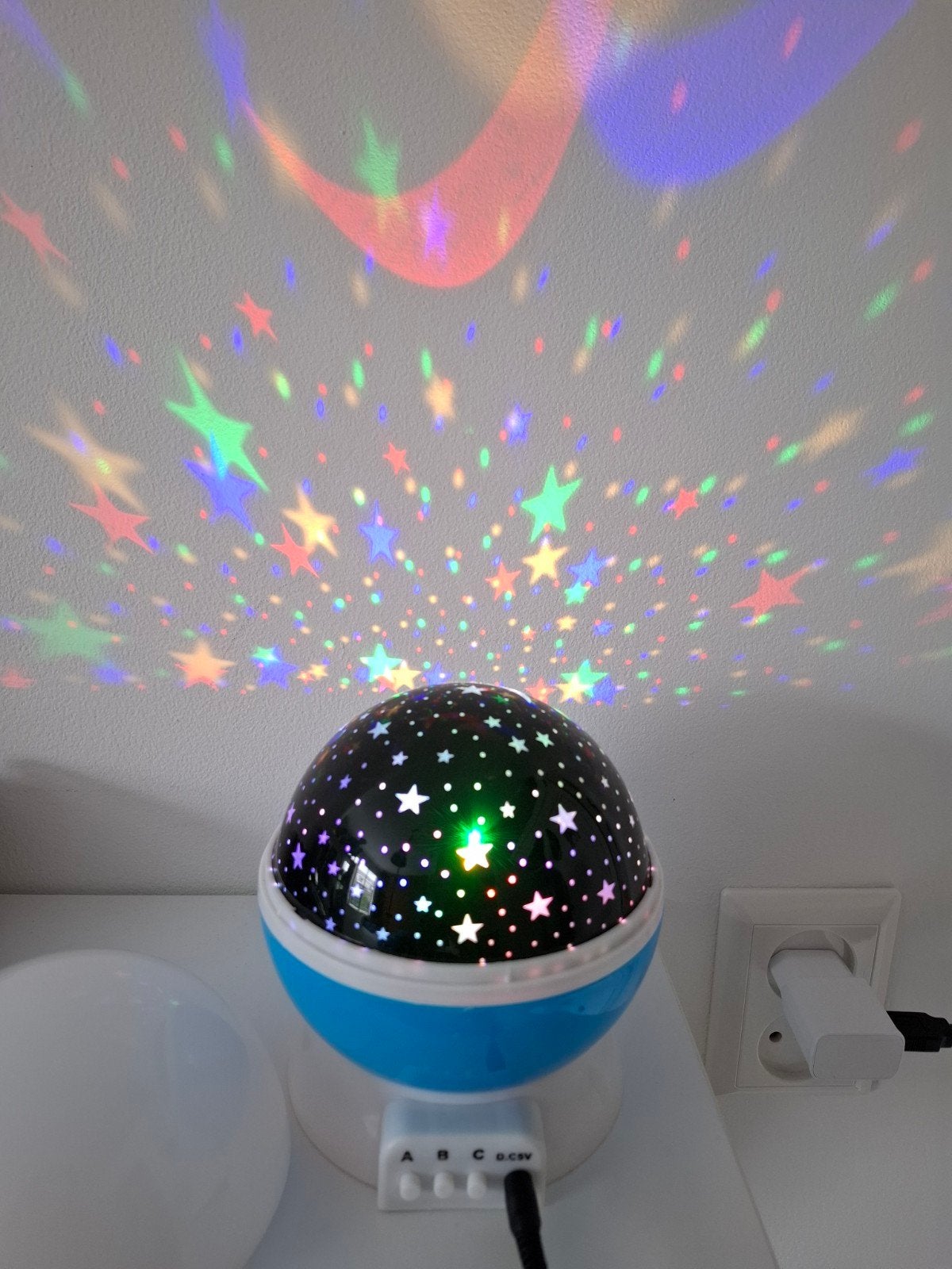 Sterrenprojector Nachtlampje Blauw, Kinderen en Baby's, Kinderkamer | Inrichting en Decoratie, Ophalen of Verzenden, Zo goed als nieuw