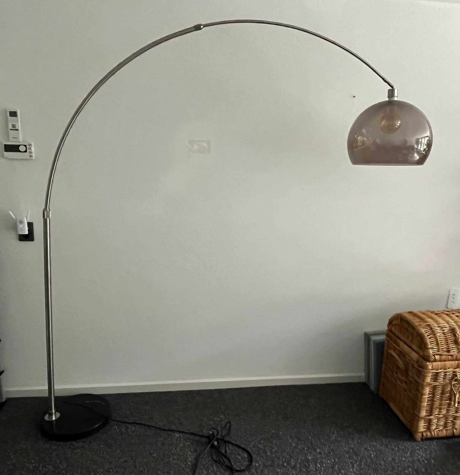 Nog nette booglamp met rookkap, Huis en Inrichting, Ophalen, Zo goed als nieuw, 150 tot 200 cm