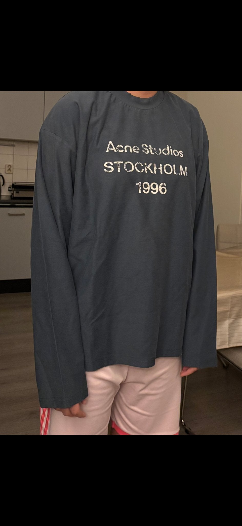 Acne Studios Stockholm 1996 Longsleeve Maat M, Ophalen of Verzenden, Nieuw, Maat 48/50 (M), Blauw