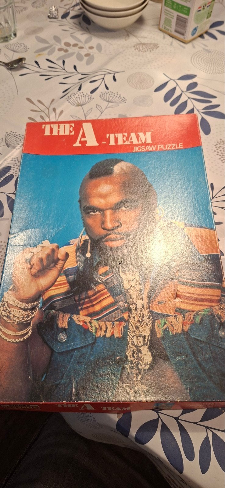 Vintage A-Team Jigsaw Puzzel - Mr. T, Ophalen of Verzenden, Minder dan 500 stukjes, Gebruikt, Legpuzzel