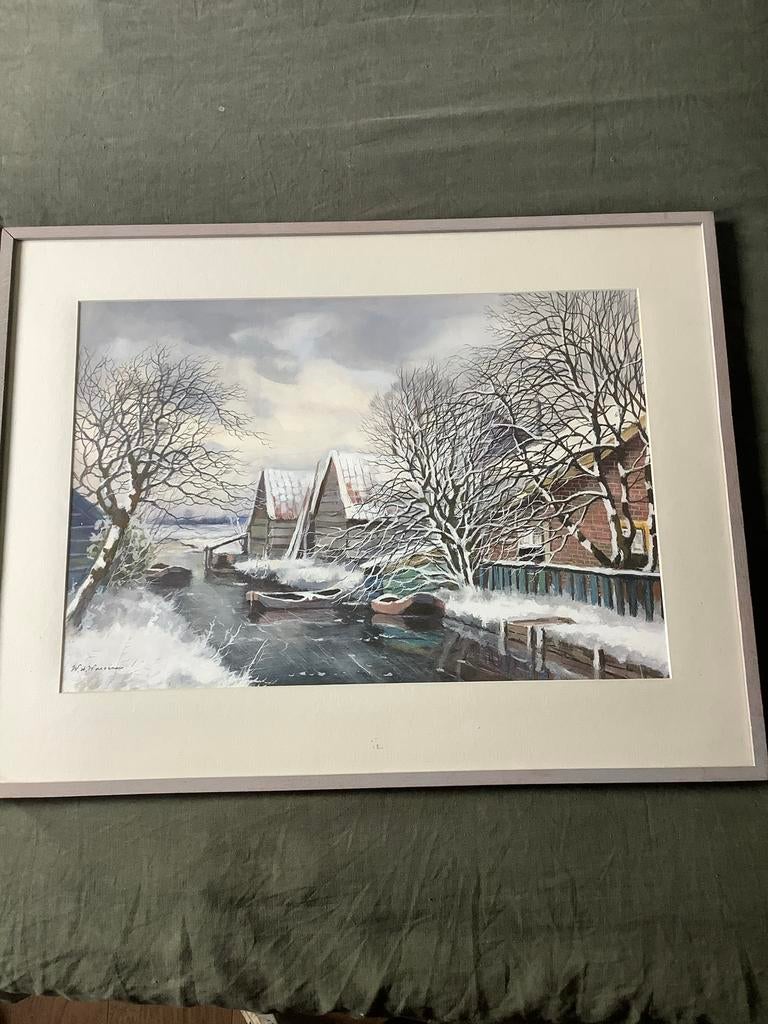W.A. Wassenaar (1873-1956) - Winterlandschap, Antiek en Kunst, Ophalen