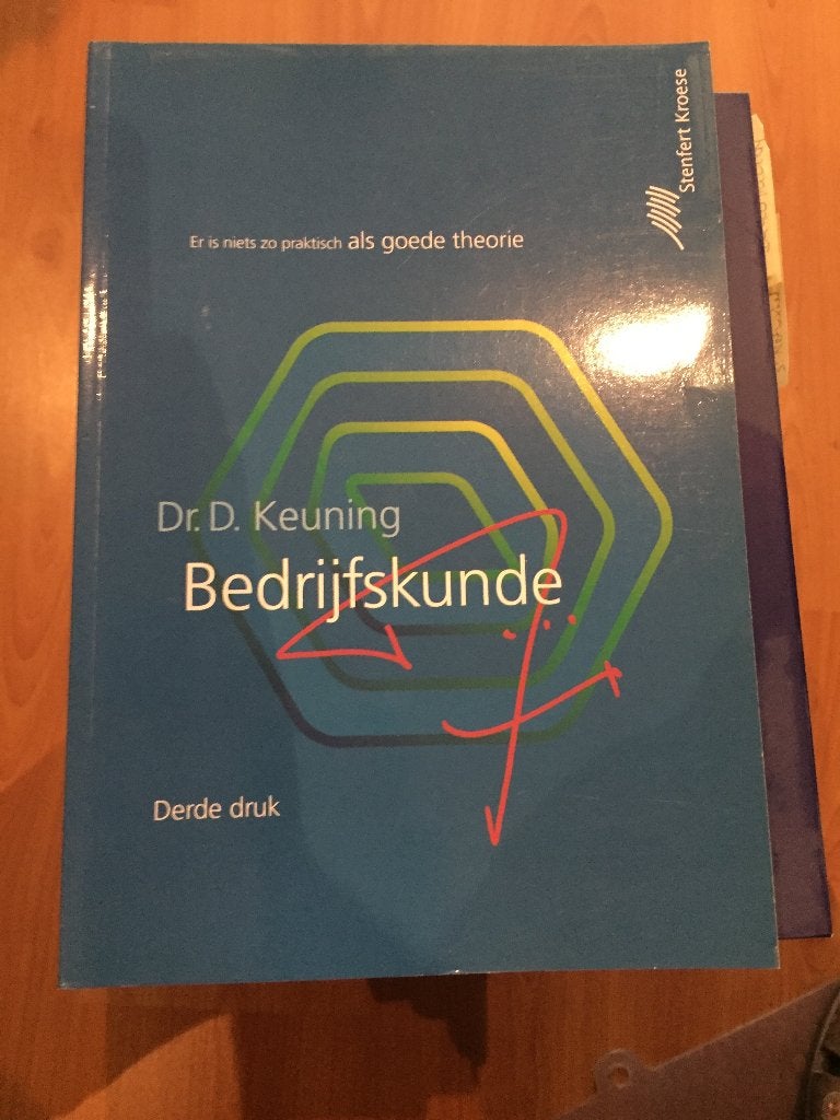 Bedrijfskunde - Keuning, Dr.D., Ophalen of Verzenden, Zo goed als nieuw, Economie en Marketing, D.Keuning