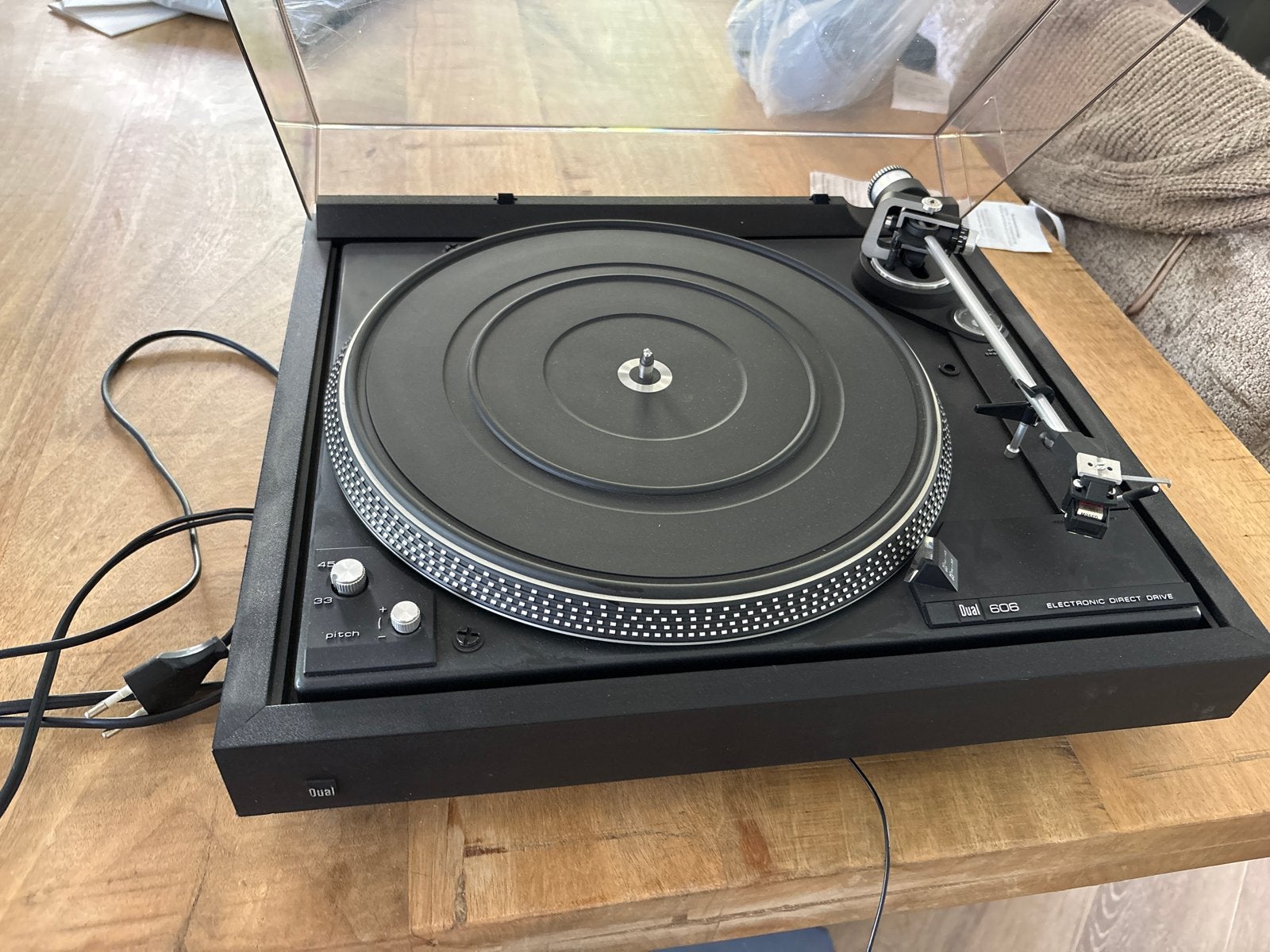 Dual 606 Electronic Direct Drive Platenspeler, Ophalen of Verzenden, Gebruikt, Platenspeler, Dual