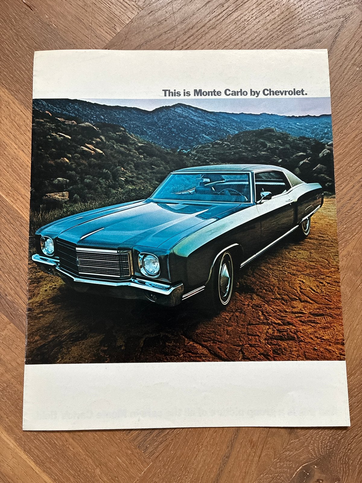 Chevrolet Monte Carlo brochure 1969, Boeken, Auto's | Folders en Tijdschriften, Verzenden, Zo goed als nieuw, Chevrolet