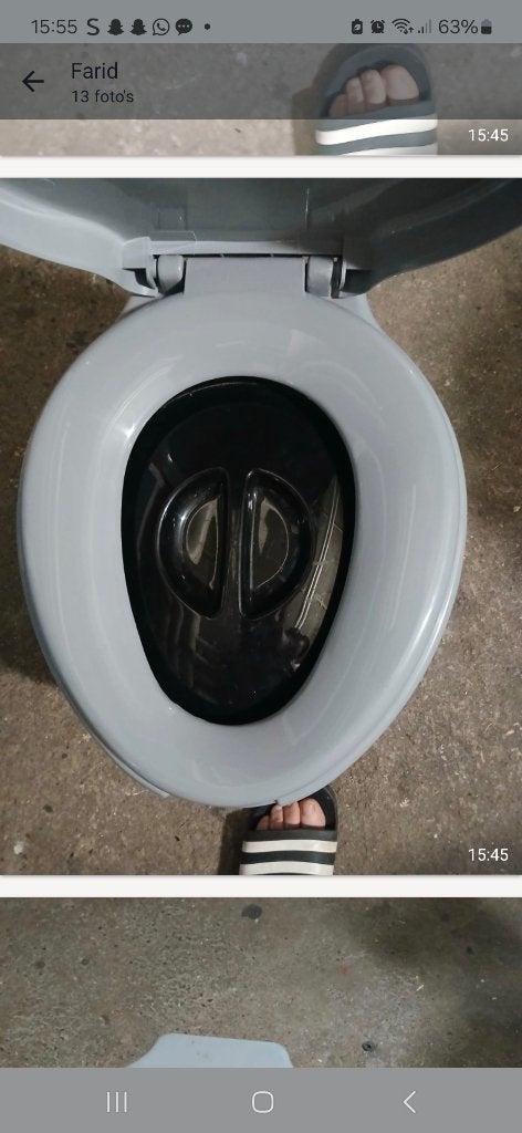 Toiletemmer, Ophalen, Zo goed als nieuw