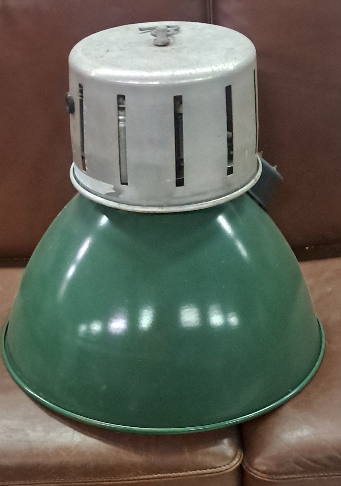 Grote Groene Emaille Industriële Hanglamp - Vintage Stijl, Ophalen