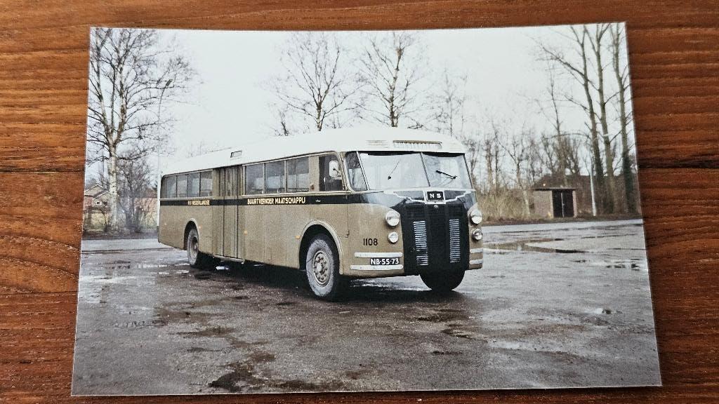 Foto BUS NBM Zeist 1108 NS Winschoten Museumbus, Verzamelen, Verzenden, Gebruikt, Bus of Metro, Overige typen