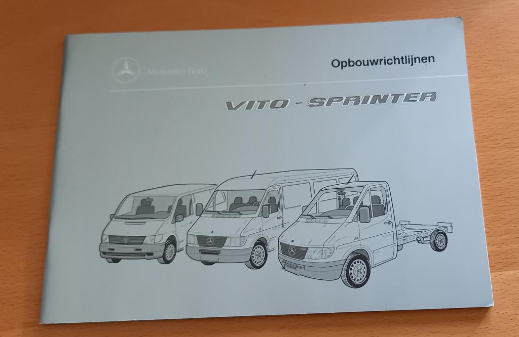 instruktieboekje opbouwrichtlijnen Vito en Sprinter  1997, Auto diversen, Handleidingen en Instructieboekjes, Ophalen of Verzenden