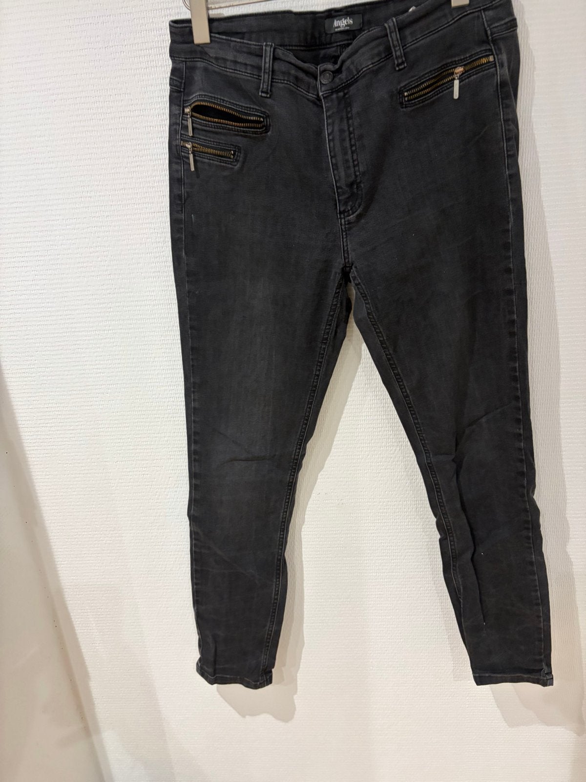 Mooie zwarte Angels spijkerbroek maat 44, Kleding | Dames, Ophalen of Verzenden, Gedragen, Zwart, W33 - W36 (confectie 42/44)