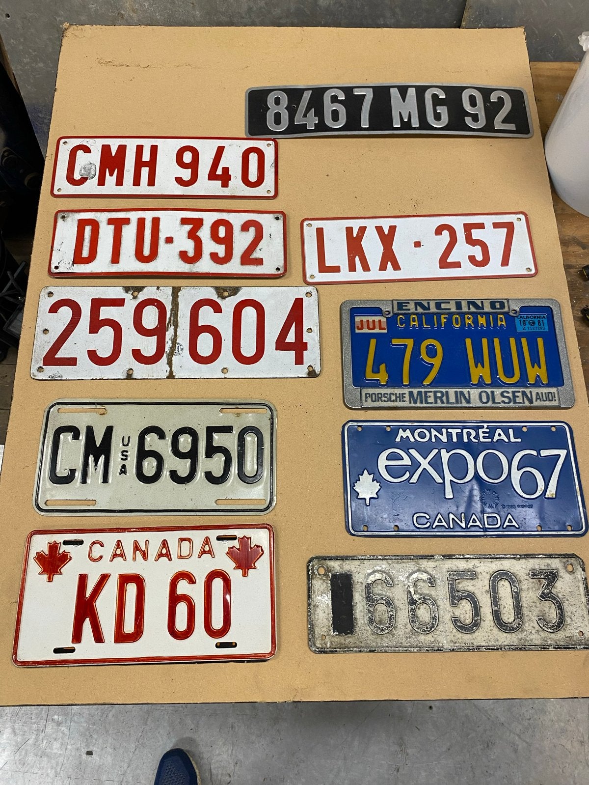 Diverse verzameling Amerikaanse en Canadese kentekenplaten, Ophalen of Verzenden, Gebruikt, Auto's