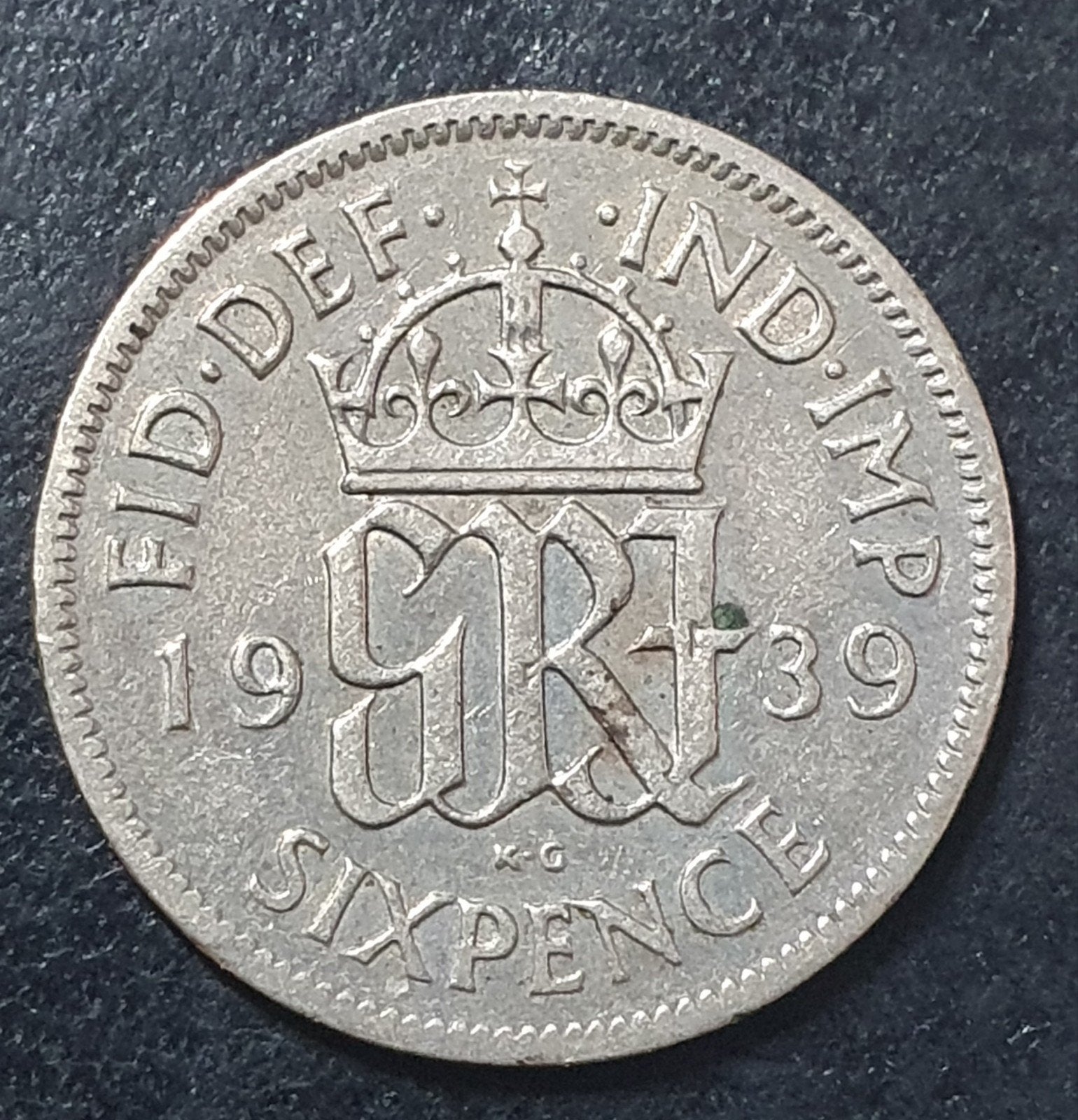 Zilveren 6 pence munt uit 1939 Engeland., Ophalen of Verzenden, Overige landen, Losse munt, Zilver