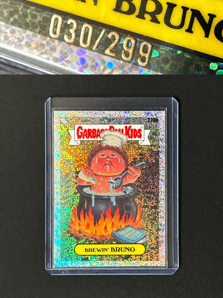 Garbage Pail Kids numbered /299 chrome sparkle foil parallel, Verzenden, Nieuw, Plaatje