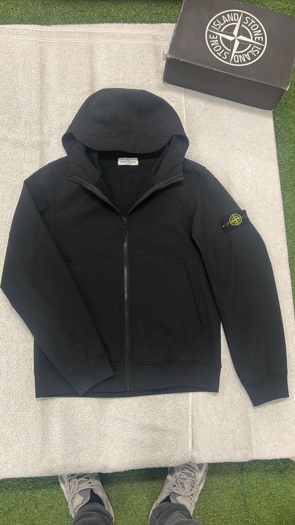 Stone Island Soft Shell jas regen windbreaker, ., Zwart, Ophalen of Verzenden, .