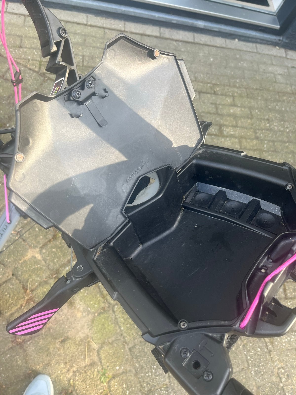 Bagboy Nitron Golfkar - Grijs met Roze accenten, Ophalen, Zo goed als nieuw, Golfkar, Overige merken