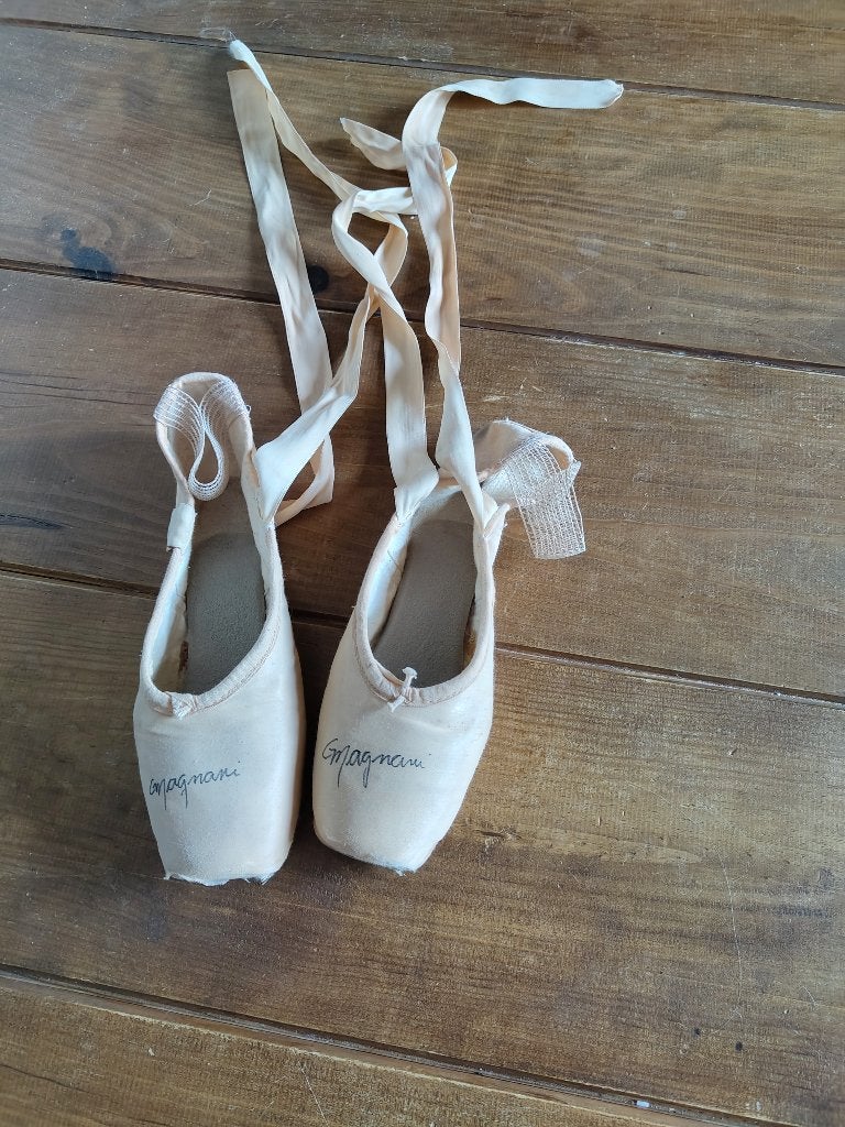 gesigneerde balletschoenen / spitzen van Giovanna Magnani, Ophalen of Verzenden, Gebruikt, Overige sporten, Overige typen