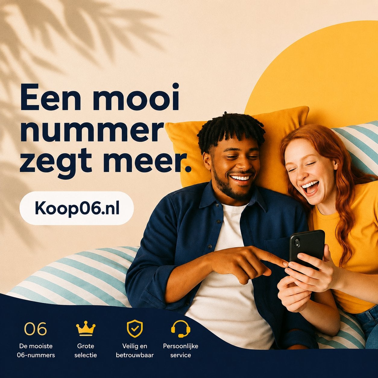 Koop06•nl: Mooie 06-nummers! 500+, Telecommunicatie, Prepaidkaarten en Simkaarten, Nieuw, Simkaart, Overige providers, Ophalen of Verzenden