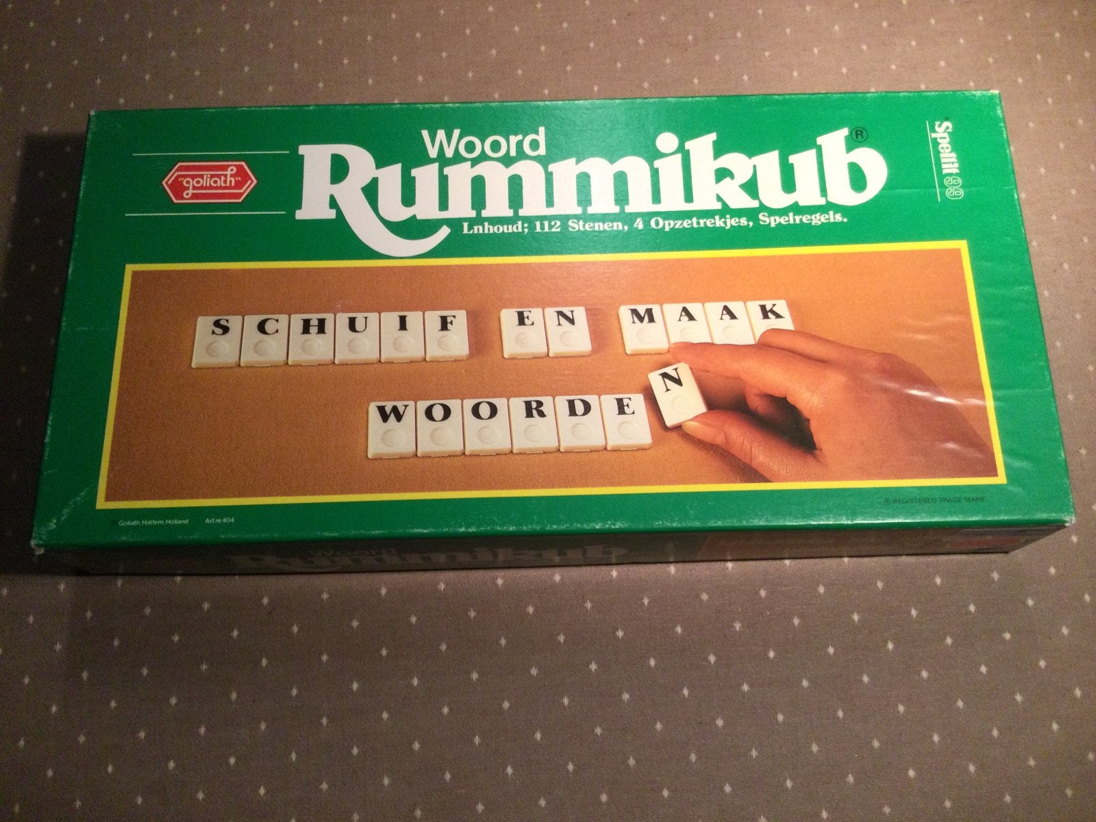 Woord Rummikub in grote uitvoering, Ophalen of Verzenden, Zo goed als nieuw
