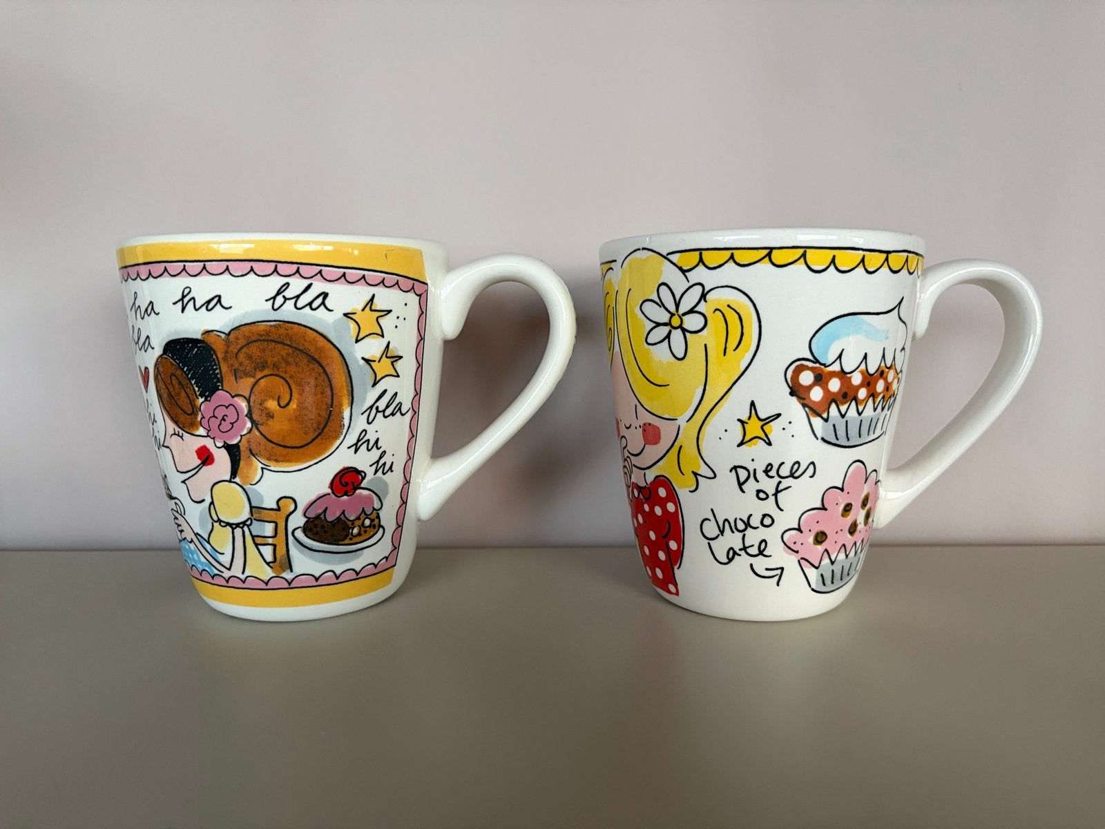 Leuke Blond Amsterdam mokken - Set van 2, Blond Amsterdam, Overige typen, Ophalen of Verzenden, Zo goed als nieuw
