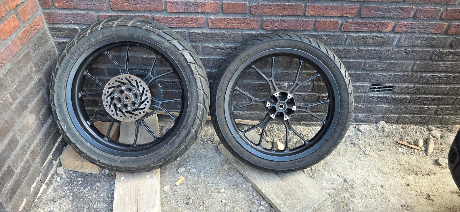 velgenset Derbi Senda Aprilia SX50 drd xtreme sx 50 rx wiel, Ophalen, Gebruikt, Overige typen, Derbi