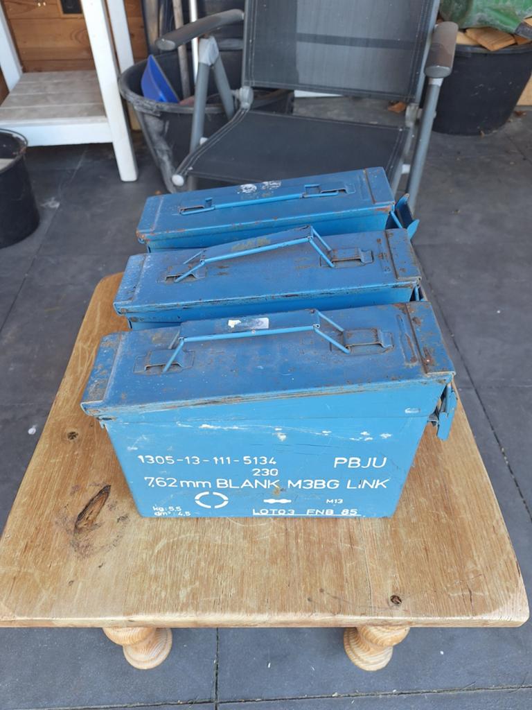 Munitiekisten 7.62mm Blank M3BG Link (3 stuks), Ophalen, Overige soorten, Overige gebieden, Kist of Geocache