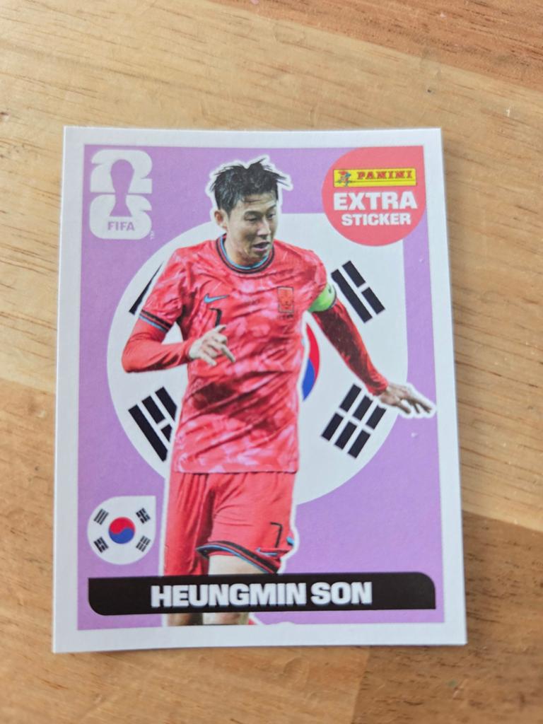 Panini extra sticker Son world cup 2026, Hobby en Vrije tijd, Stickers en Plaatjes, Ophalen of Verzenden, Nieuw, Sticker