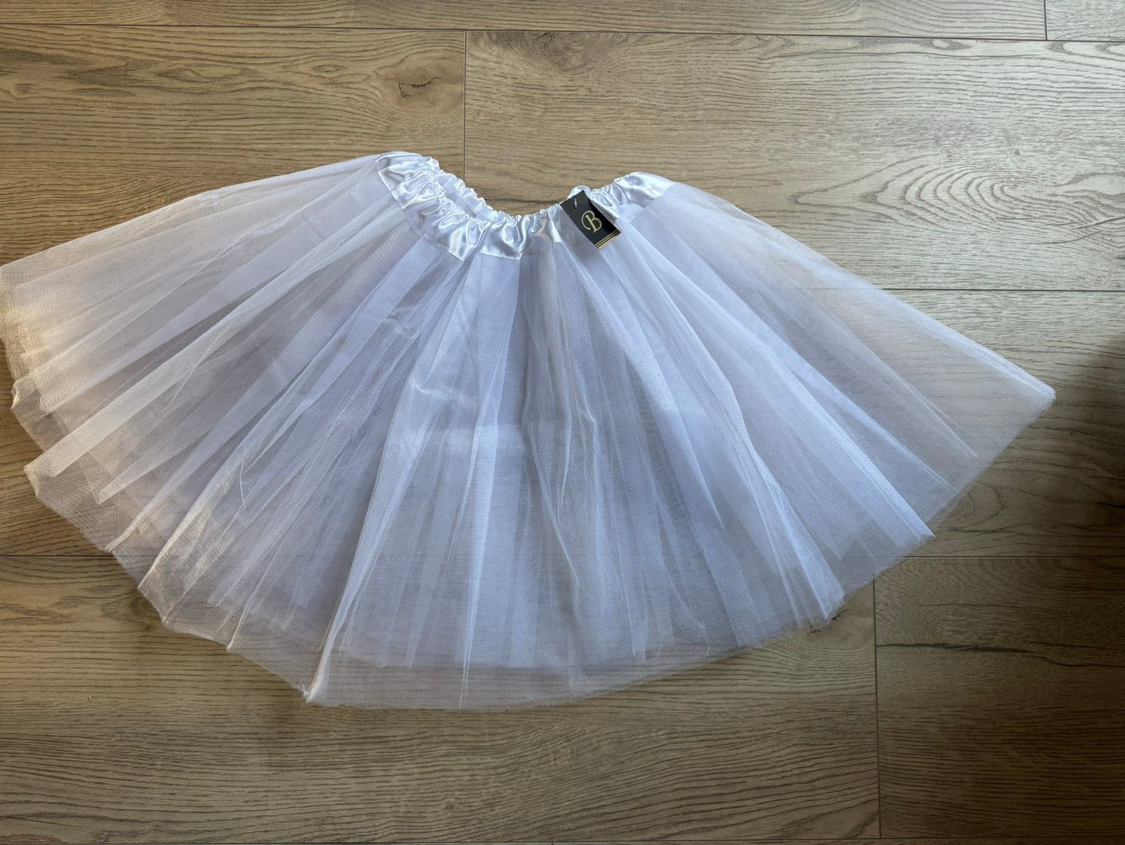 Tule rokje NIEUW wit 3 laags ONE size Lengte 43 cm, Ophalen of Verzenden, Nieuw, Kleding