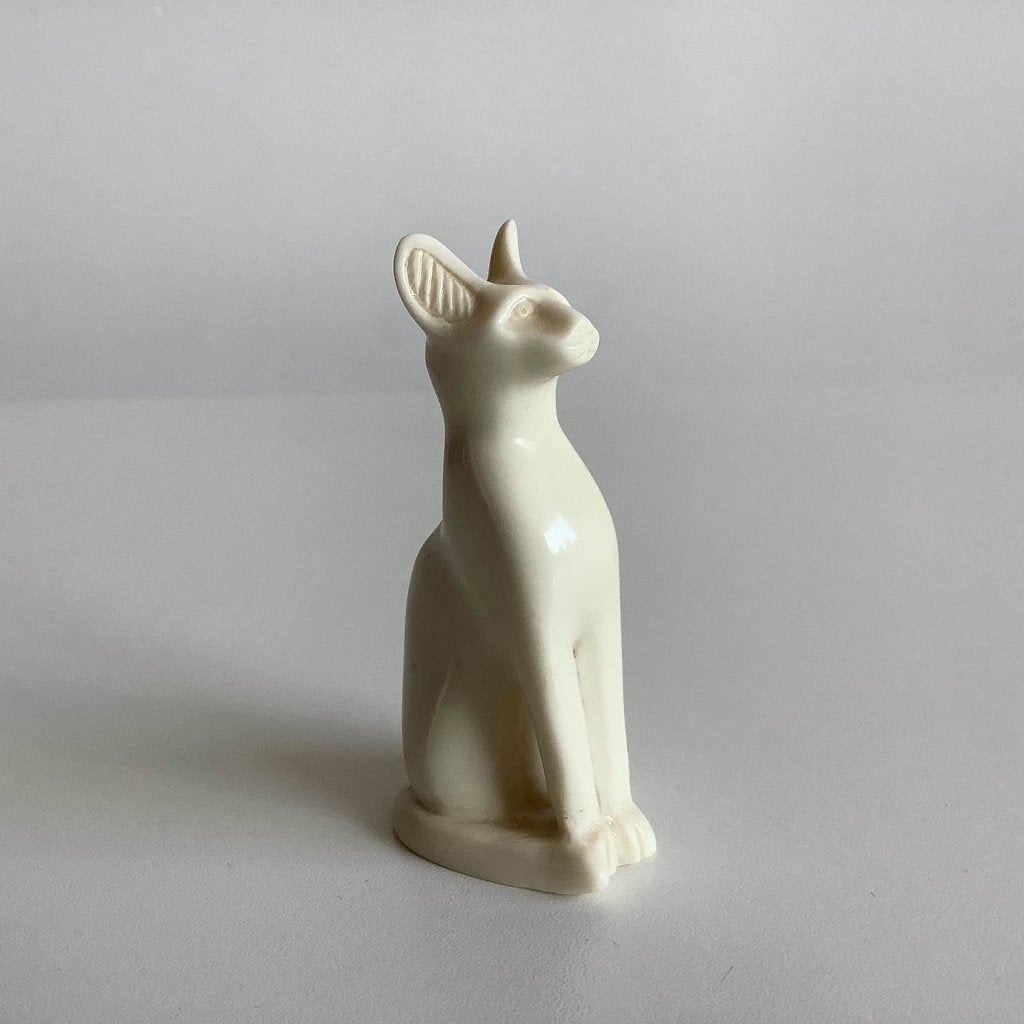 Figuurtje van Egyptische kat in celluloid, Ophalen of Verzenden, Zo goed als nieuw, Dier