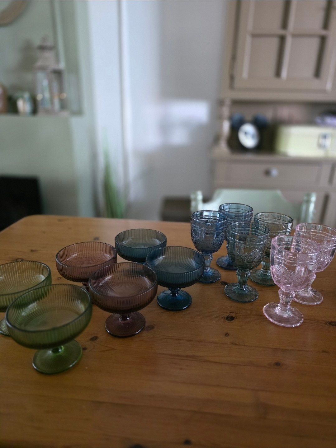 glazen en ijscoupes, Huis en Inrichting, Ophalen, Glas, Overige stijlen, Glas of Glazen
