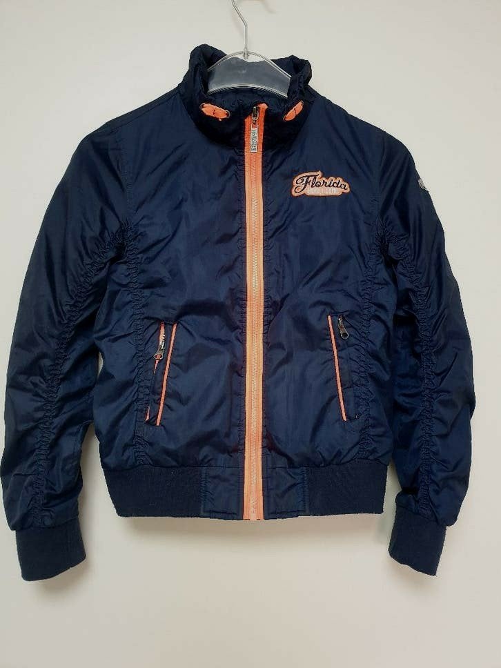 Zomerjas donker blauw met fel oranje, meiden - Maat 140-146, Kinderen en Baby's, Kinderkleding | Maat 140, Persival, Meisje, Ophalen of Verzenden