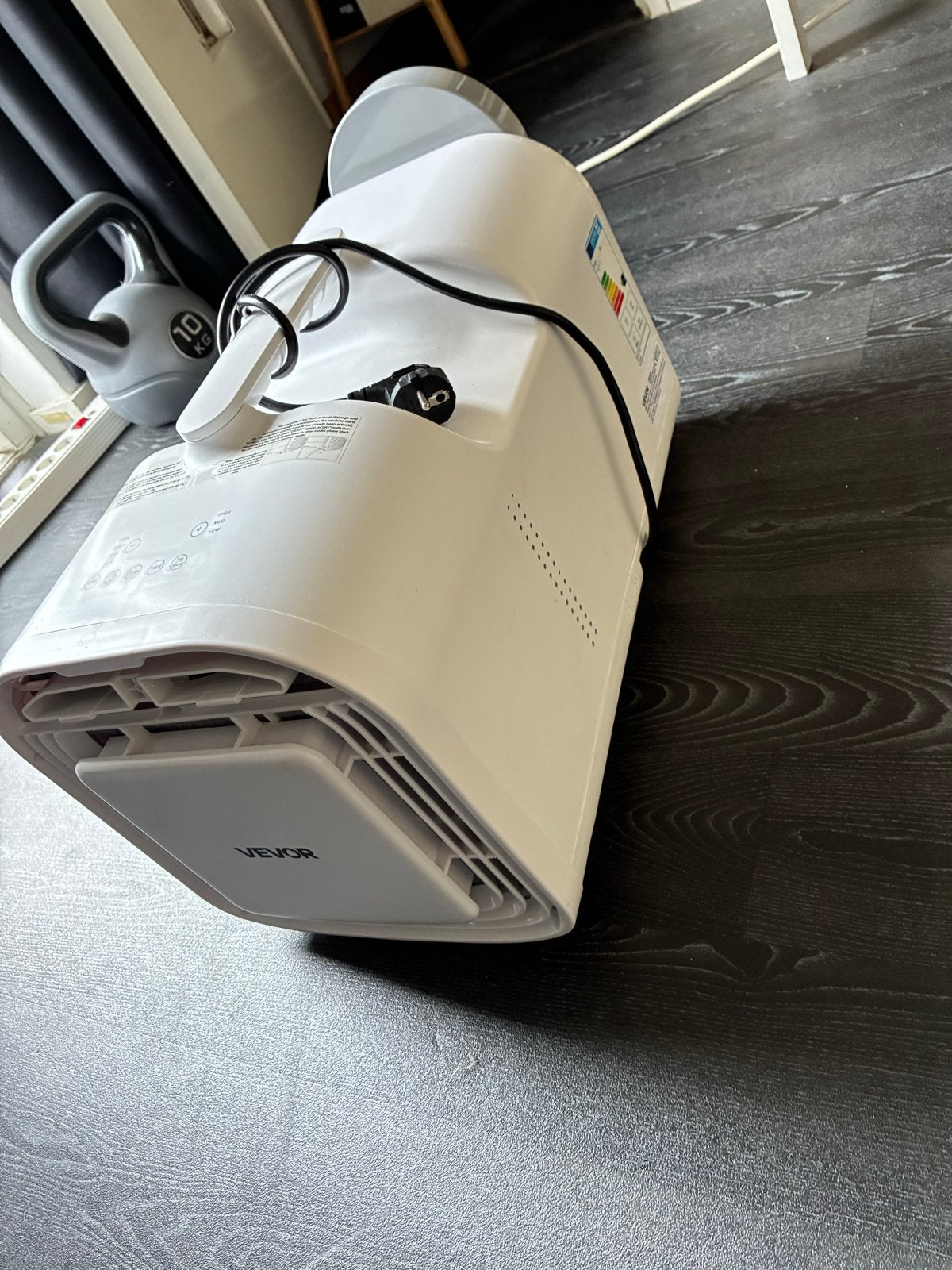 Vevor Mobiele Airco 1.2kW - Koelen en Ontvochtigen, Ophalen, Gebruikt, Minder dan 60 m³, 3 snelheden of meer