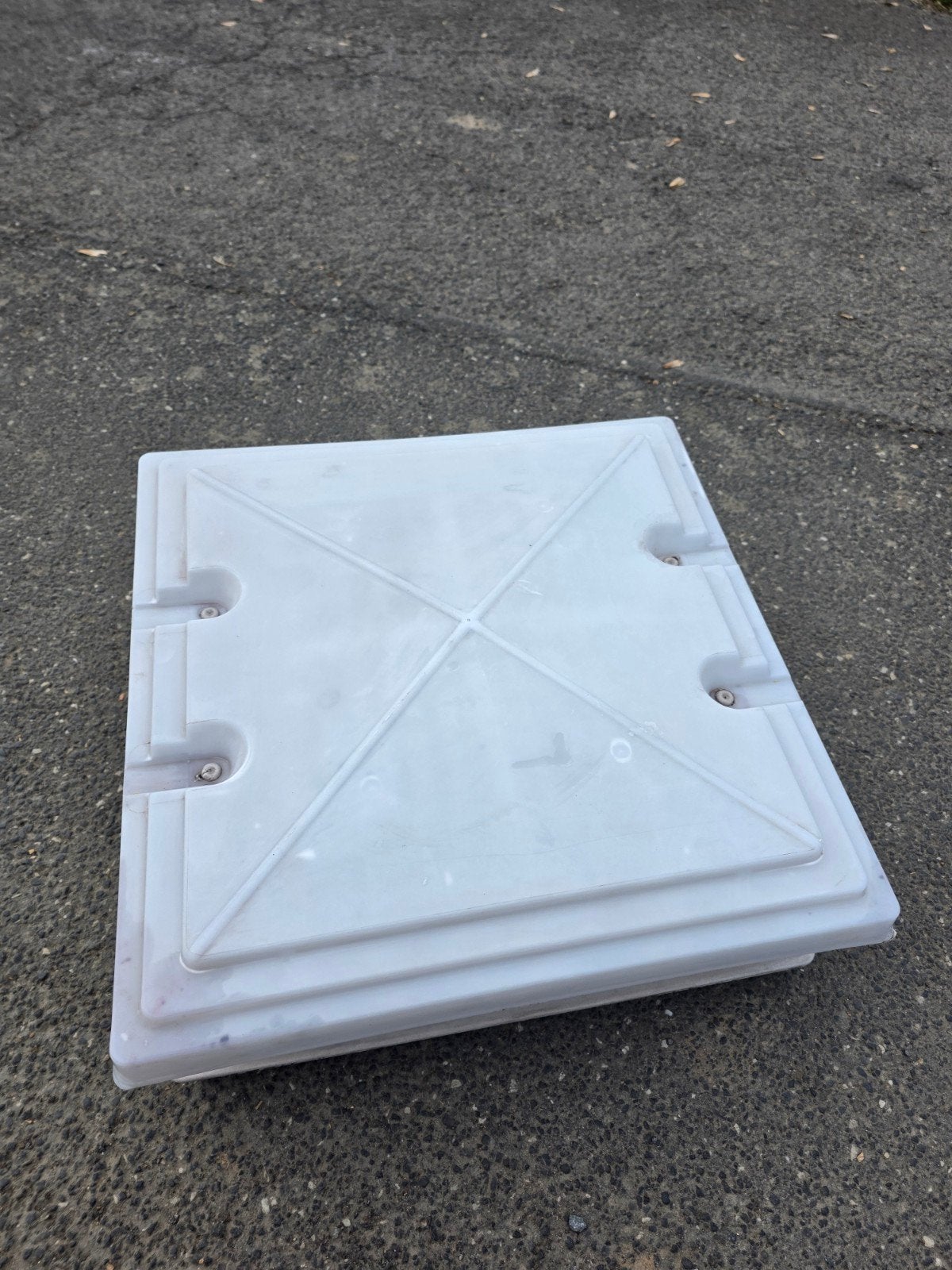 Dakraam caravan 40x40, compleet met hor, Ophalen of Verzenden, Gebruikt