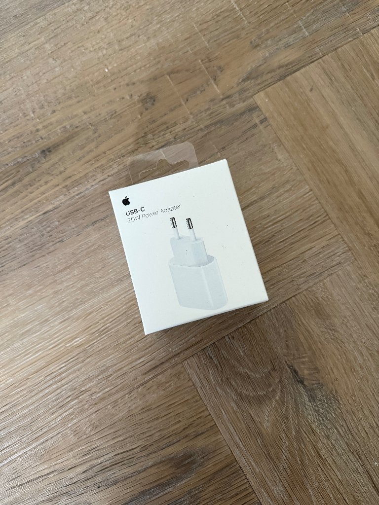Nieuw Apple 20w USB-C power adapter snellader oplader iPhone, Ophalen of Verzenden, Nieuw, Apple, Adapter