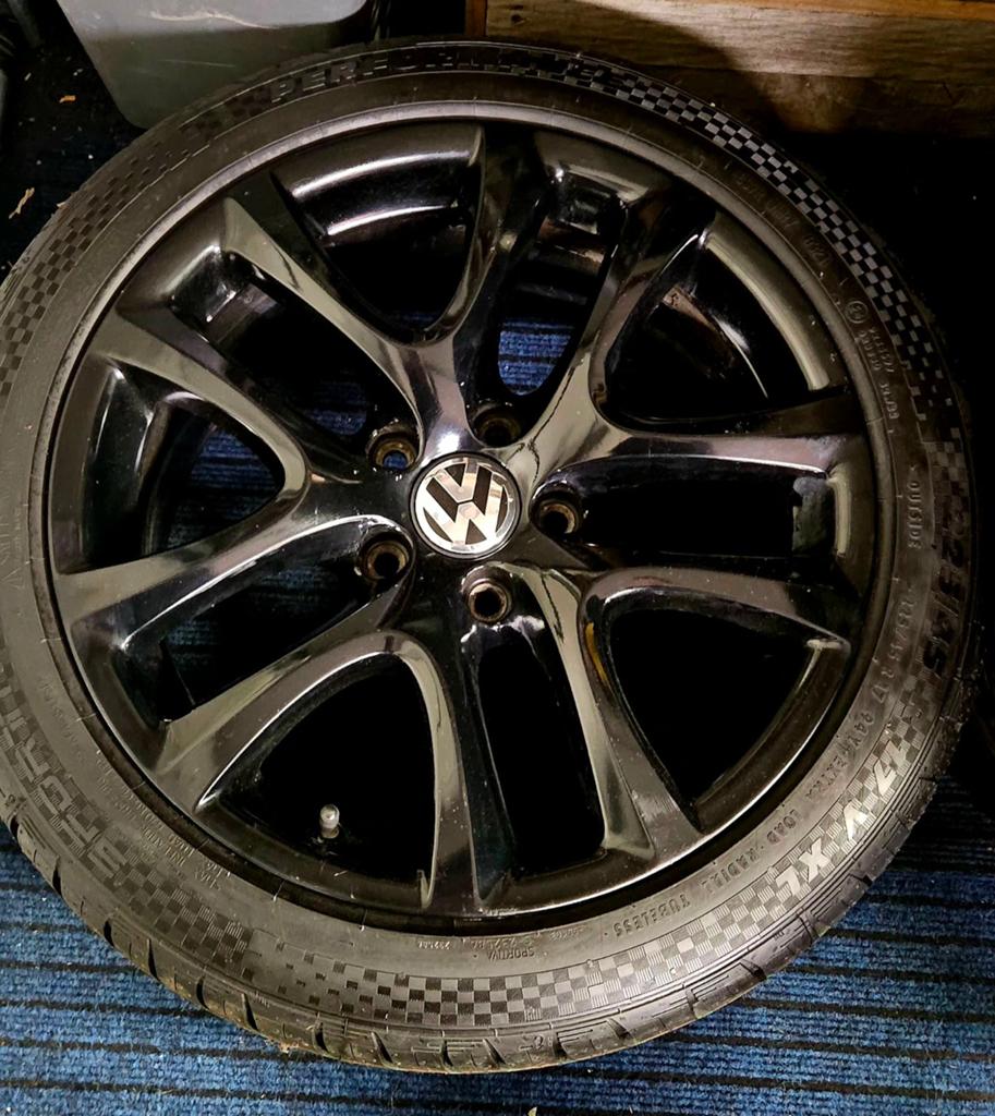 17 inch 8j VW Donnington velgen 5x112 nwe 225 45 17 banden, Ophalen, Nieuw, Volkswagen