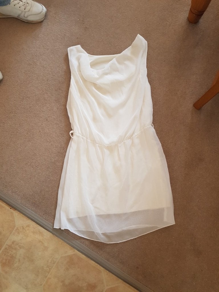 witte jurk, Ophalen of Verzenden, Zo goed als nieuw, Wit, Boven de knie